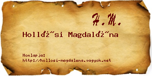 Hollósi Magdaléna névjegykártya